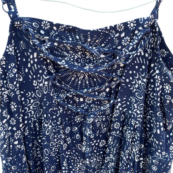 Torrid Mini Rayon Slub Fit Lace-Up Back Fit N’ Flare Dress - Picture 7 of 8